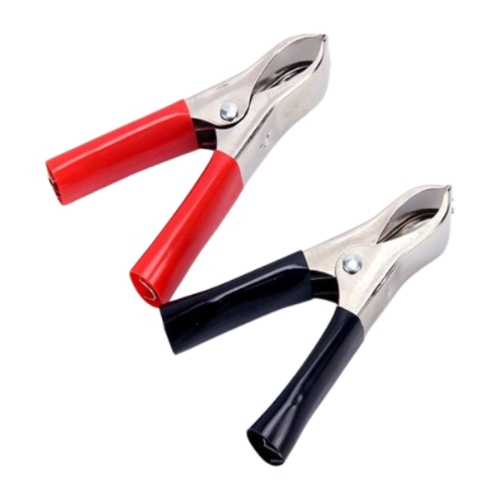 Pinzas Electricas de Cocodrilo Negro/Rojo Aluminio (Lagarto) C-1 2pzs - Repuestos y Lubricantes Vicent's