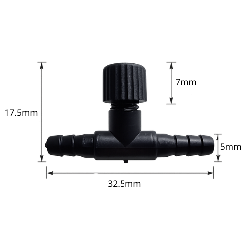 Union Plastica Para Manguera con llave de paso (5X5)mm UP116 - Repuestos y Lubricantes Vicent's