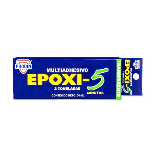 Multiadhesivo EPOXI-5 minutos Transparente 2 Toneladas (30mL) PRODIN - Repuestos y Lubricantes Vicent's