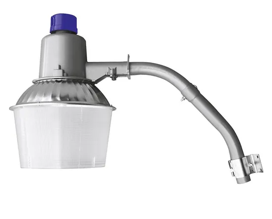LAMPARA EXTERIOR PARA POSTE COMPLETA CON FOCO, CON FOTOCELDA, CON BRAZO - TECNOLITE - MEGA