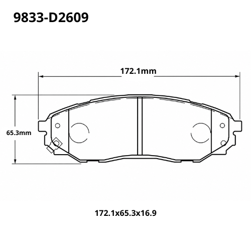 Pastilla NF-1136 (9833-D2609) Gic Changan - Repuestos y Lubricantes Vicent's