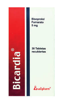 BICARDIA (bisoprolol fumarato 5mg) *30 tabletas - FARMACIA NUEVO MILENIO