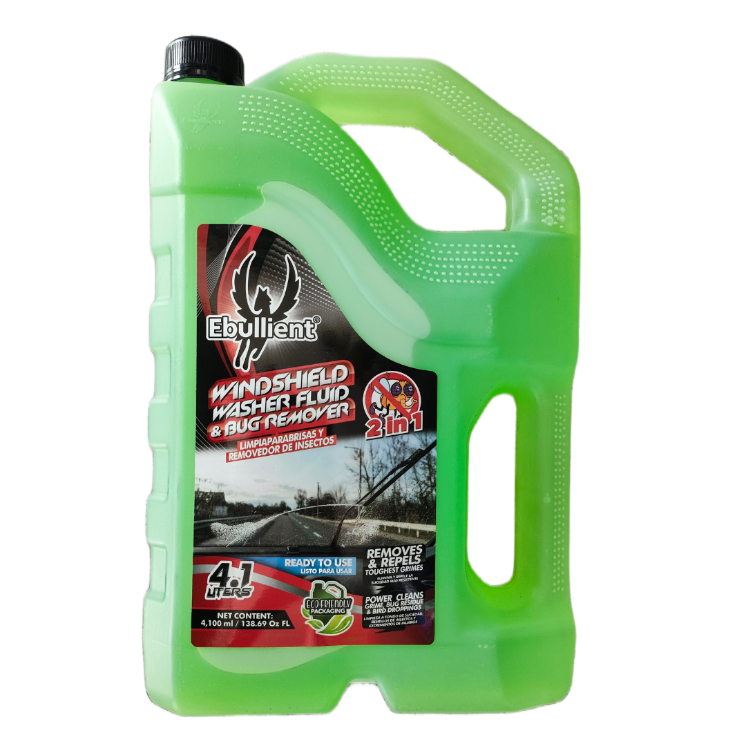 Galon Liquido Limpia Parabrisas Ebullient (138.69 Oz) - Repuestos y Lubricantes Vicent's