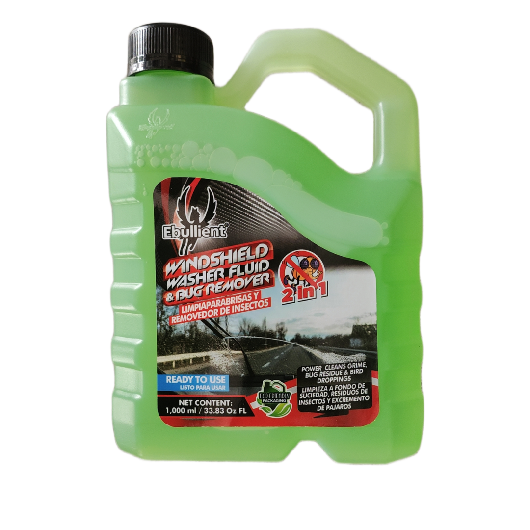 Litro Liquido Limpia Parabrisas Ebullient (33.83 Oz) - Repuestos y Lubricantes Vicent's