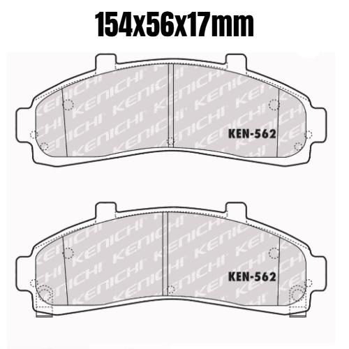 Pastillas NF-562 (7532-D652) Ceramica New York ZT  - Repuestos y Lubricantes Vicent's