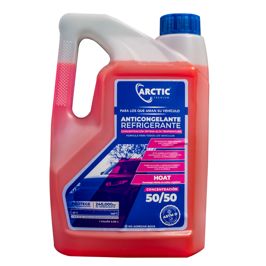 Galon Refrigerante Anticongelante Arctic Rosa 50/50 - Repuestos y Lubricantes Vicent's