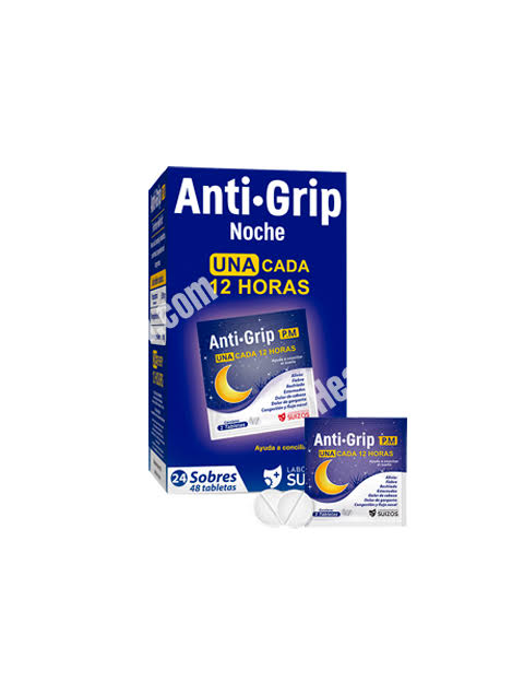 ANTI-GRIP NOCHE *CAPSULAS - FARMACIA NUEVO MILENIO