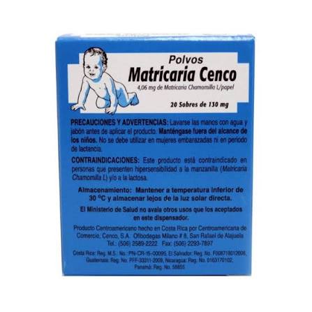 MATRICARIA CENCO *sobre para la inflamacion en encias por denticion - FARMACIA NUEVO MILENIO