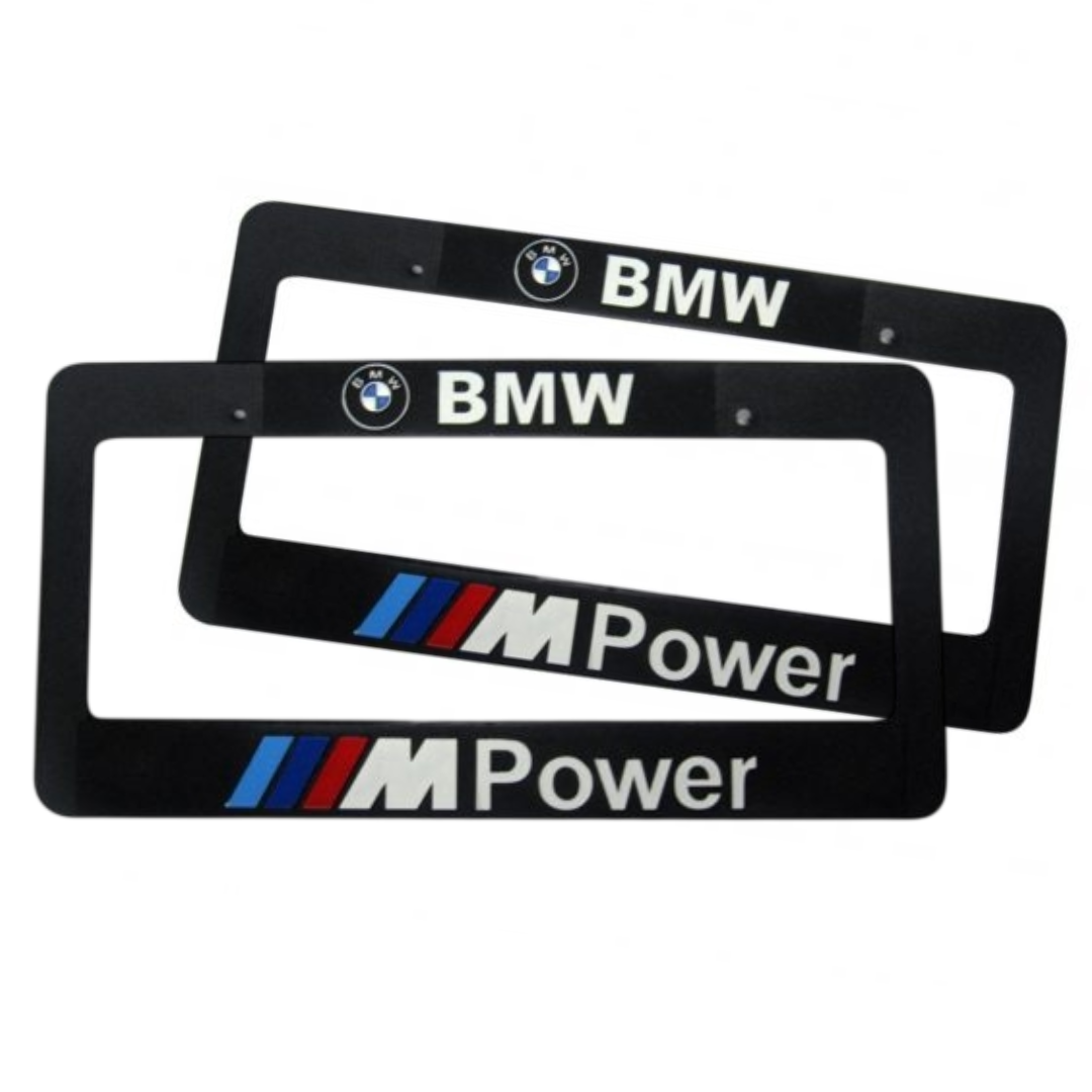 Porta Placas BMW MPower ACCU052429 2 pzs - Repuestos y Lubricantes Vicent's