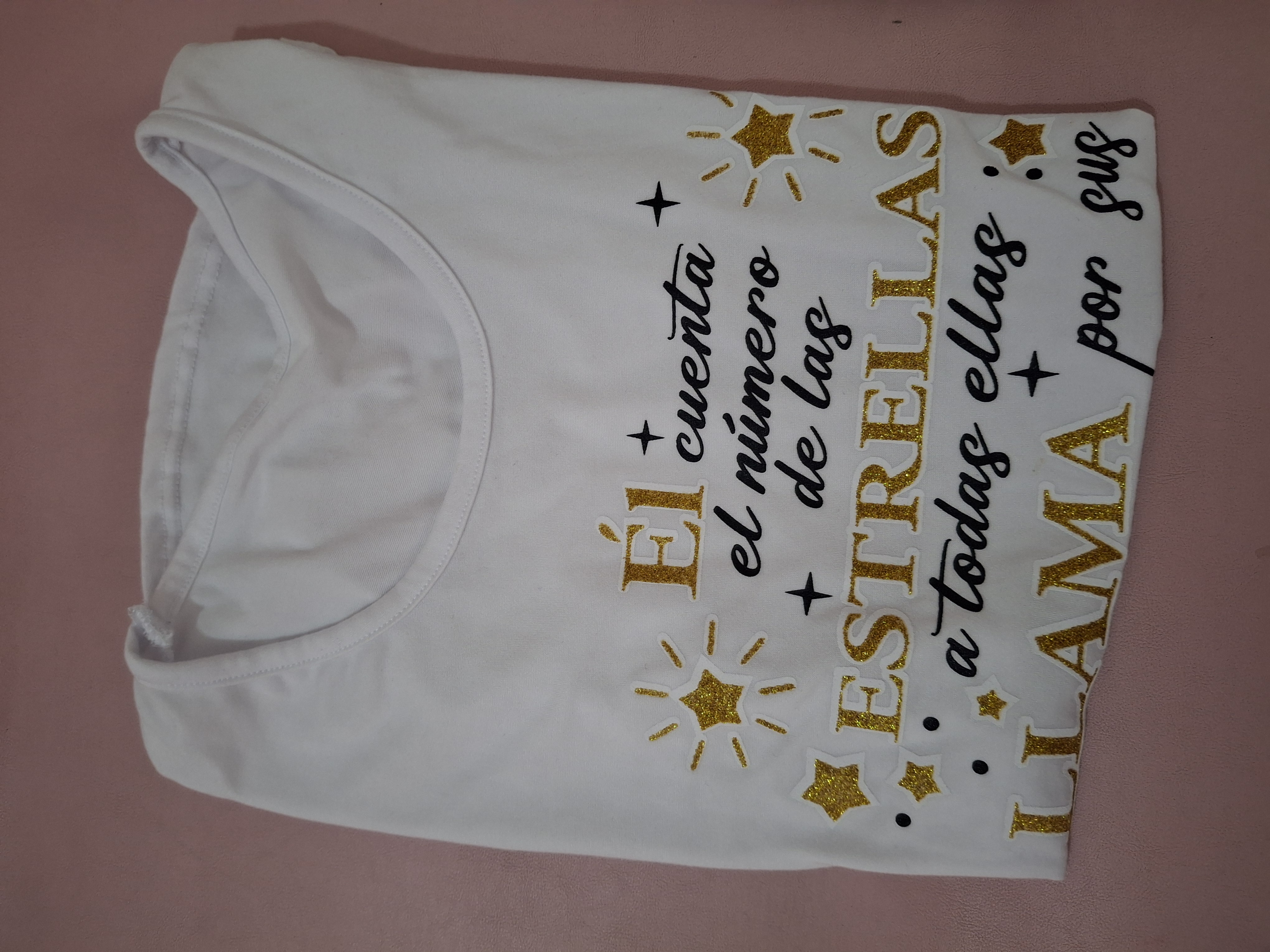 Blusas con leyenda cuenta con el número de las estrellas  - Semetabaj Visu