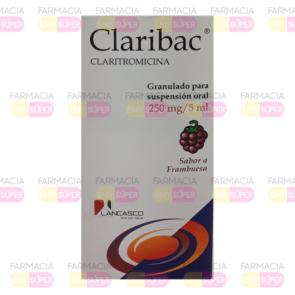CLARIBAC 250MG/5ML (claritromicina) *suspension  - FARMACIA NUEVO MILENIO