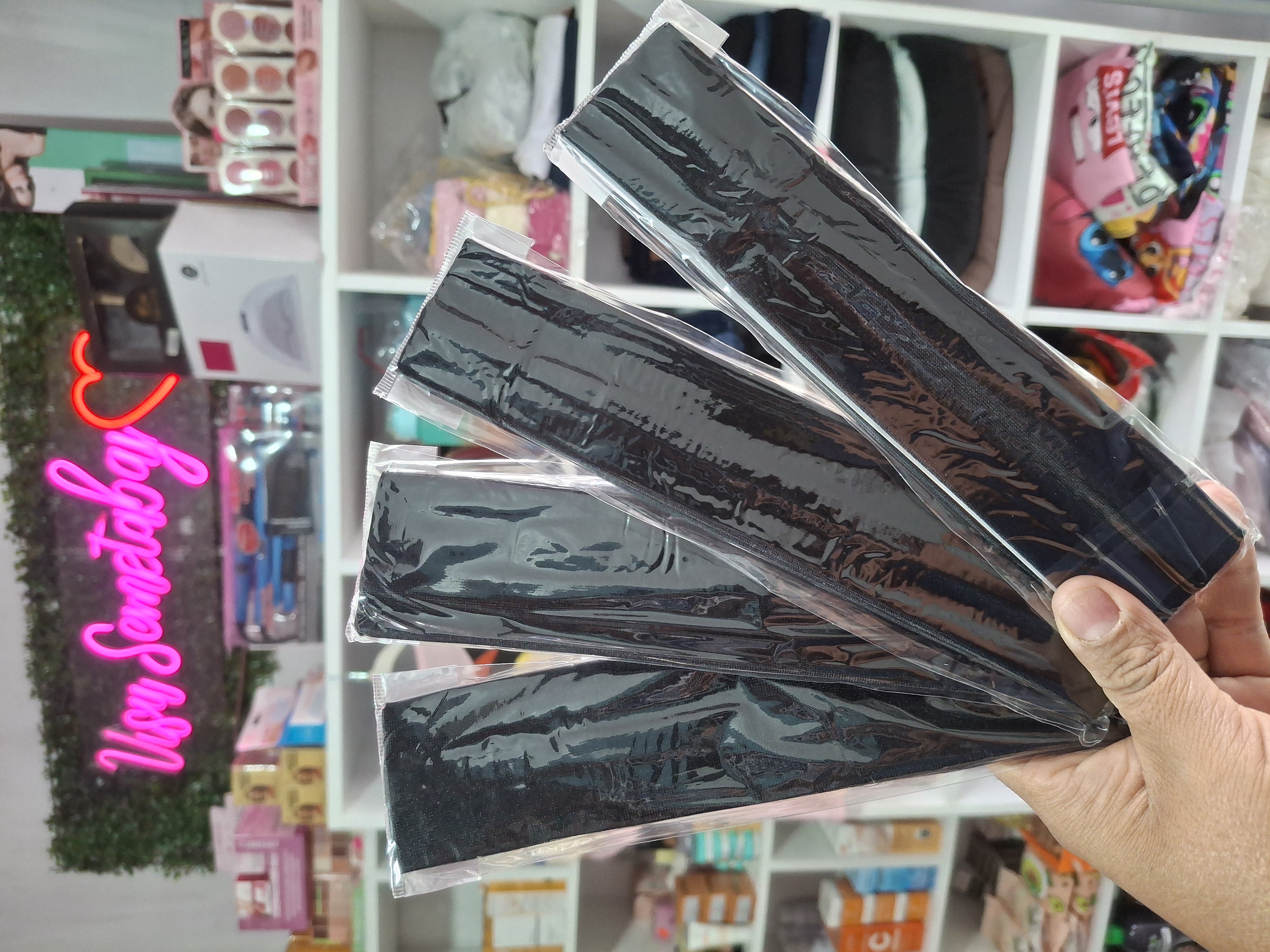 Banditas para cabello negras  y blancas  - Semetabaj Visu