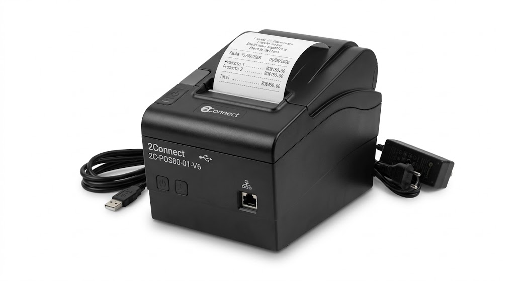 IMPRESORA TERMICA 2CONNECT 2C-POS80-01-V6 USB - SKOR-PRO