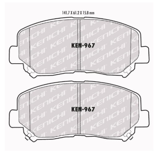 Pastillas NF-967 (8836-D1623/D1640) Ceramicas Gic - Repuestos y Lubricantes Vicent's
