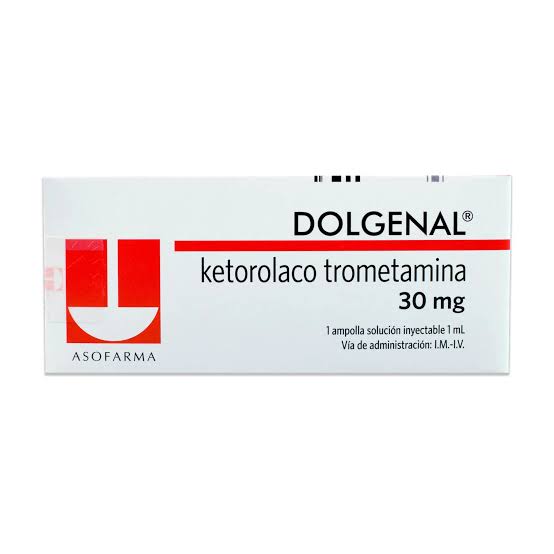 DOLGENAL 30MG (ketorolaco trometamina) *1 AMPOLLA INYECTABLE - FARMACIA NUEVO MILENIO