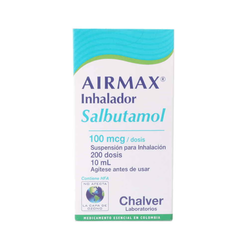 AIRMAX INHALADOR  (salbutamol) 100mcg/dosis - FARMACIA NUEVO MILENIO