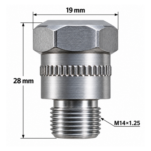 Adaptador para compresimetro M14X1.25 (UAC1412) - Repuestos y Lubricantes Vicent's