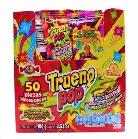 SUPER TRUENO POP 100g. SOBRES CON AZUCAR 18*50 CAJA - Distribuidora ...