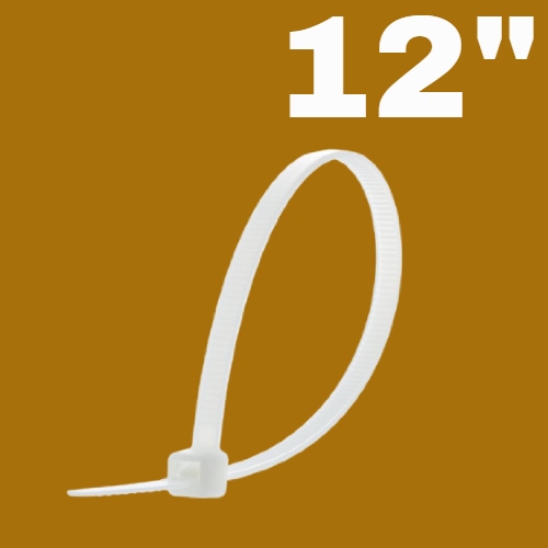 Abrazadera Plastica 12" Blanca (3P-011) Unidad  - Repuestos y Lubricantes Vicent's