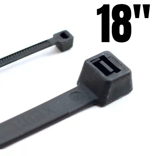 Abrazadera plastica negras 18" (F16612) Unidad - Repuestos y Lubricantes Vicent's