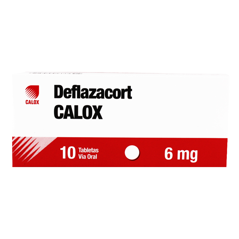 DEFLAZACORT CALOX 6MG *10 TABLETAS  - FARMACIA NUEVO MILENIO