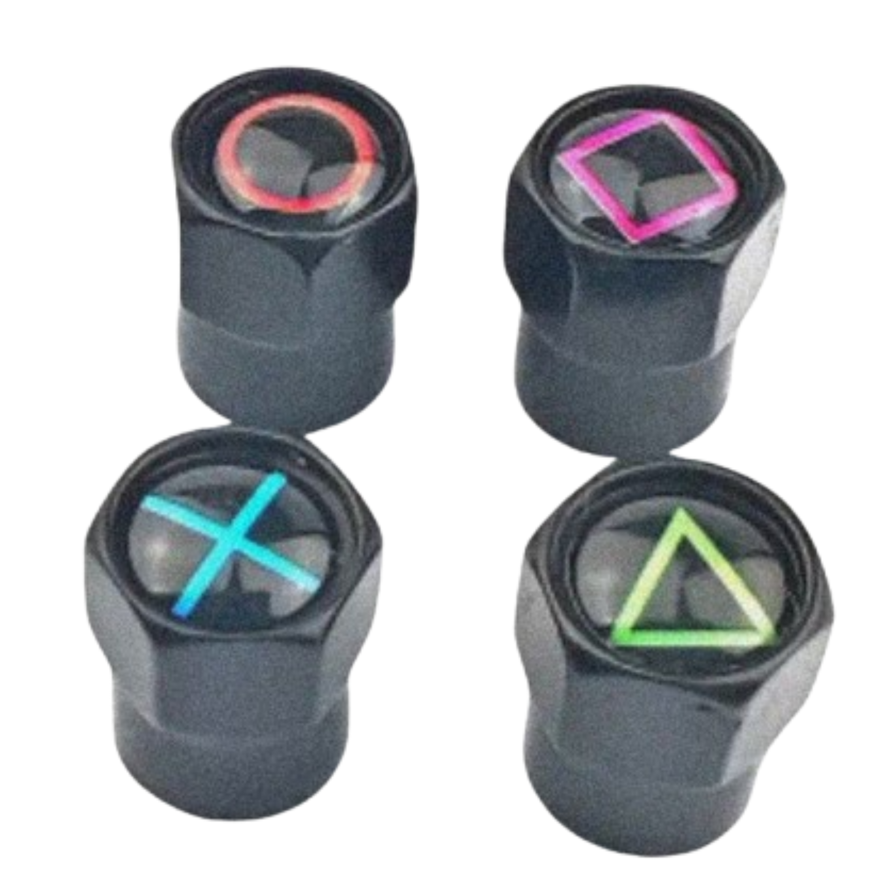 Tapon Valvula Llanta Patron Geometrico PS4 (J0125) - Repuestos y Lubricantes Vicent's