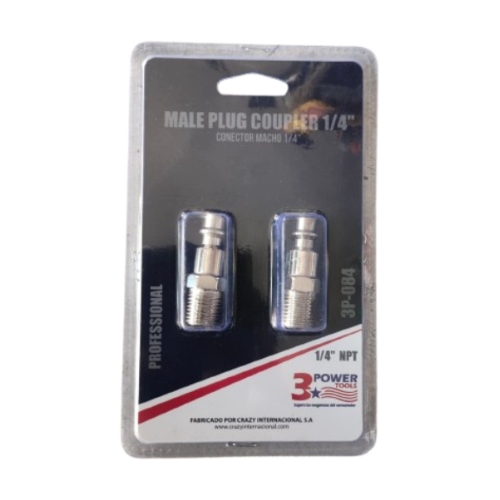 Conector Macho 1/4" (Acople Rapido) 3P-084	 - Repuestos y Lubricantes Vicent's