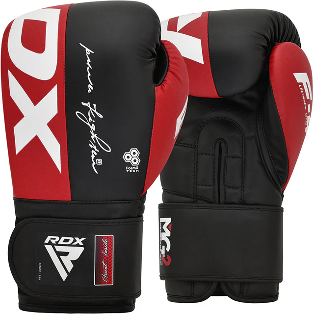 Guante de Boxeo Rojo con Negro 16oz - FUXING S.A