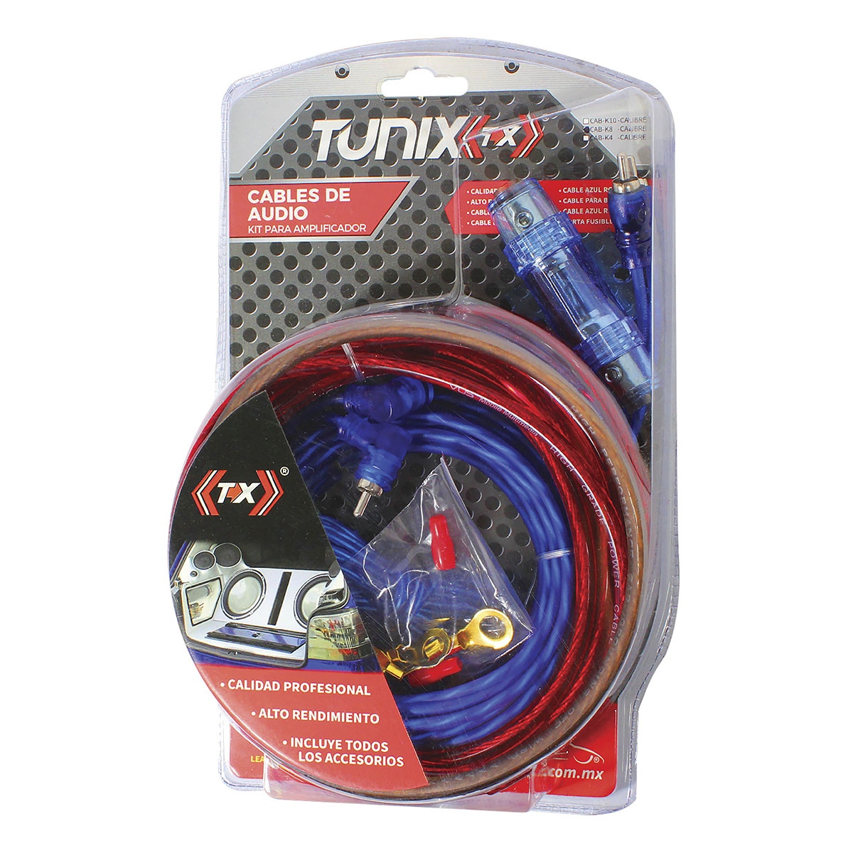 Kit de Instalación CAR-AUDIO Cable #04 CAB-K4 - Repuestos y Lubricantes Vicent's