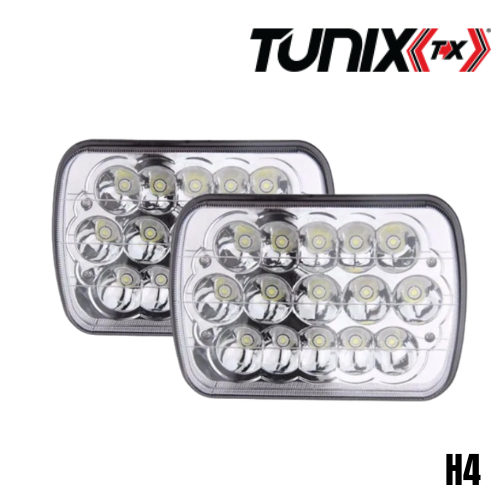 Silvin U-LH18515 Tunix 12V H-4 3P  7" Rectangular Led (2 pzs) - Repuestos y Lubricantes Vicent's