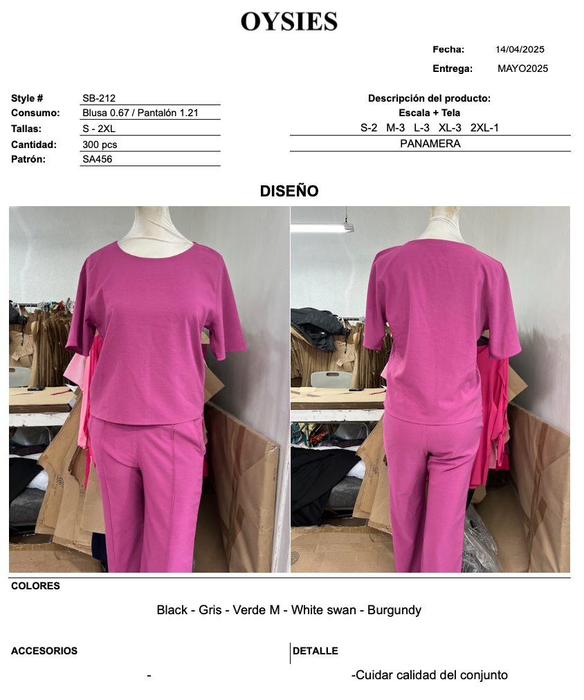 SB212 Segunda - Oysies