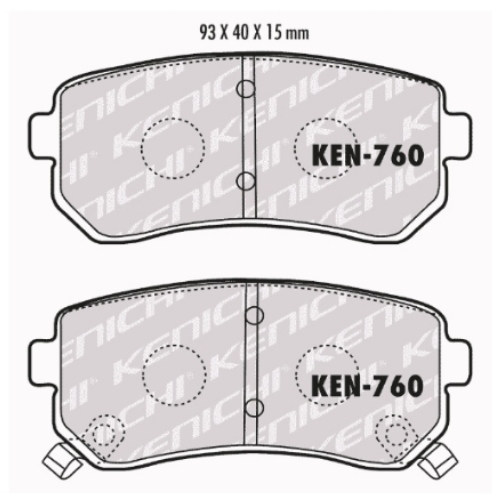 Pastillas NF-1004 (8267-D1157) Ceramica Premium Quality  - Repuestos y Lubricantes Vicent's