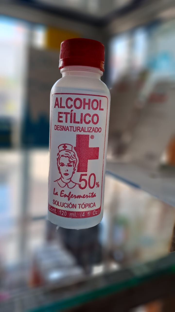 ALCOHOL ETILICO DESNATURALIZADO 50% 120ML - FARMACIA NUEVO MILENIO