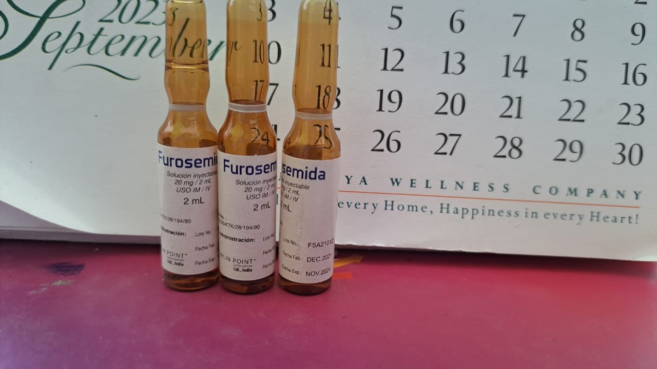 FUROSEMIDA SOLUCION INYECTABLE 20MG/2ML CAPLIN - FARMACIA NUEVO MILENIO