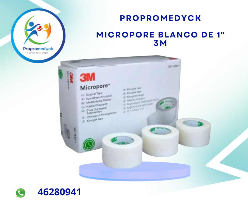 MICROPORE BLANCO DE 1" MARCA 3M - PROPROMEDYCK