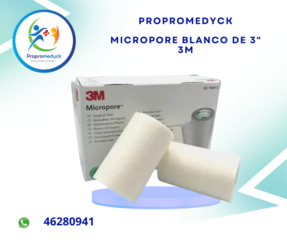 MICROPORE BLANCO DE 3" - PROPROMEDYCK