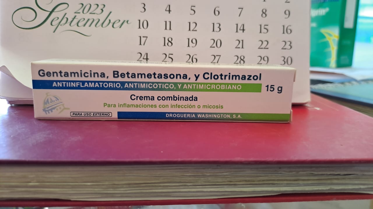 GENTAMICINA, BETAMETASONA Y CLOTRIMAZOL CREMA TÓPICA WASHINGTON 15G - FARMACIA NUEVO MILENIO