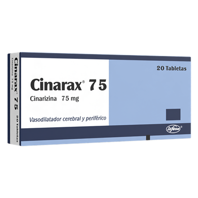 CINARAX 75MG (cinarizina 75mg) *tabletas - FARMACIA NUEVO MILENIO