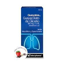 GUAYATOS (GUAYACOLATO DE GLICERILO 10ML/5ML) JARABE 120ML  - FARMACIA NUEVO MILENIO