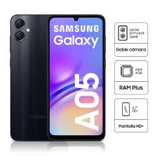 SAMSUNG A05 TIGO 64GB Y 4 DE RAM COLOR NEGRO - COMERCIAL CAMINO REAL