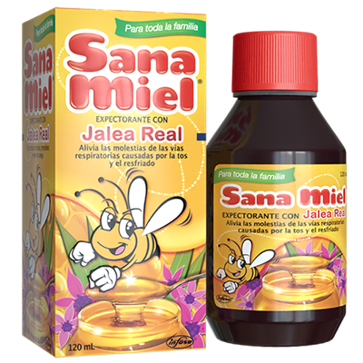 SANA MIEL expectorante con jalea real *120ml - FARMACIA NUEVO MILENIO