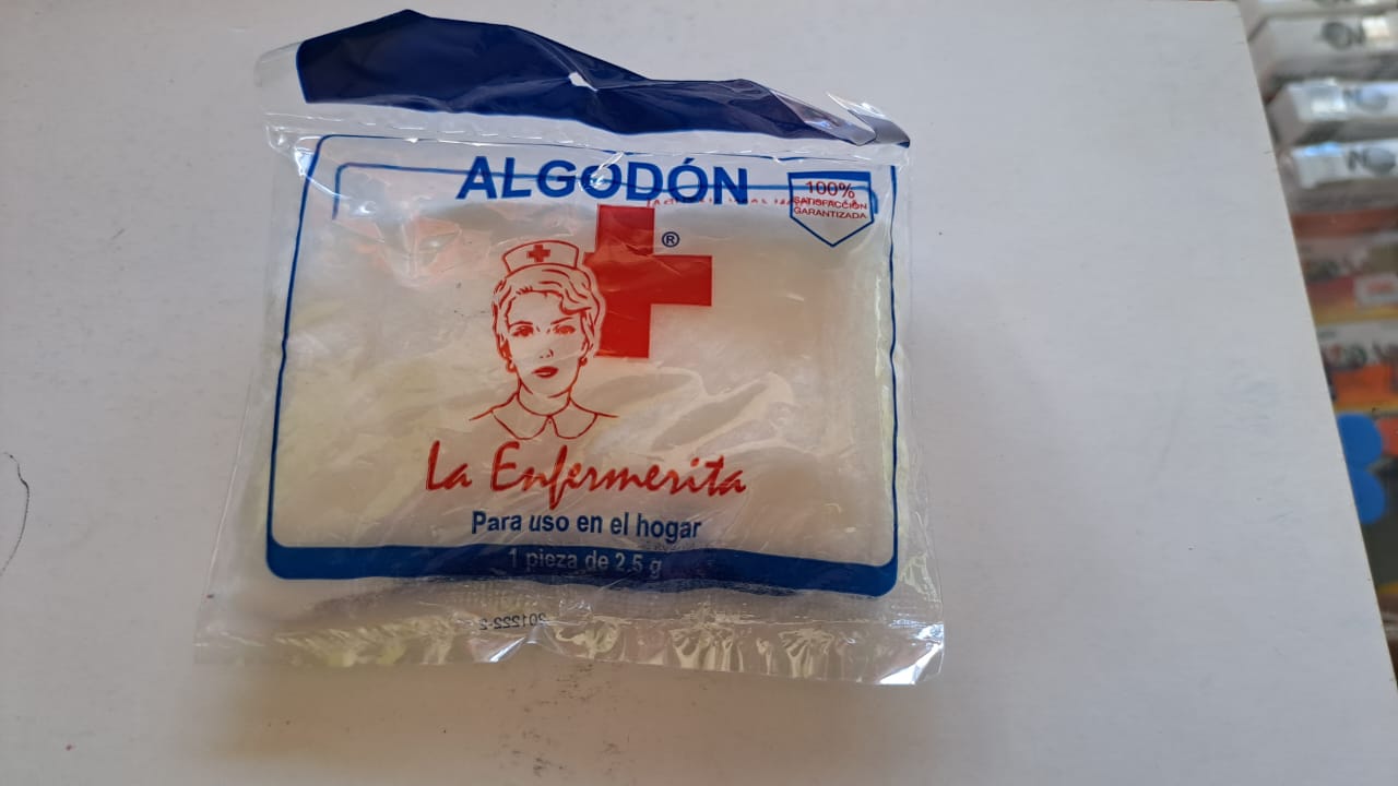 ALGODÓN 1 PIEZA LA ENFERMERITA DE 2.5 GRAMOS - FARMACIA NUEVO MILENIO