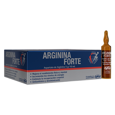 ARGININA FORTE 5G/10ML 10 AMPOLLAS BEBIBLES - FARMACIA NUEVO MILENIO