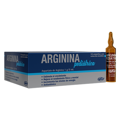 ARGININA PEDIATRICA 1G/5ML (aspartato de arginina) *ampollas bebibles - FARMACIA NUEVO MILENIO
