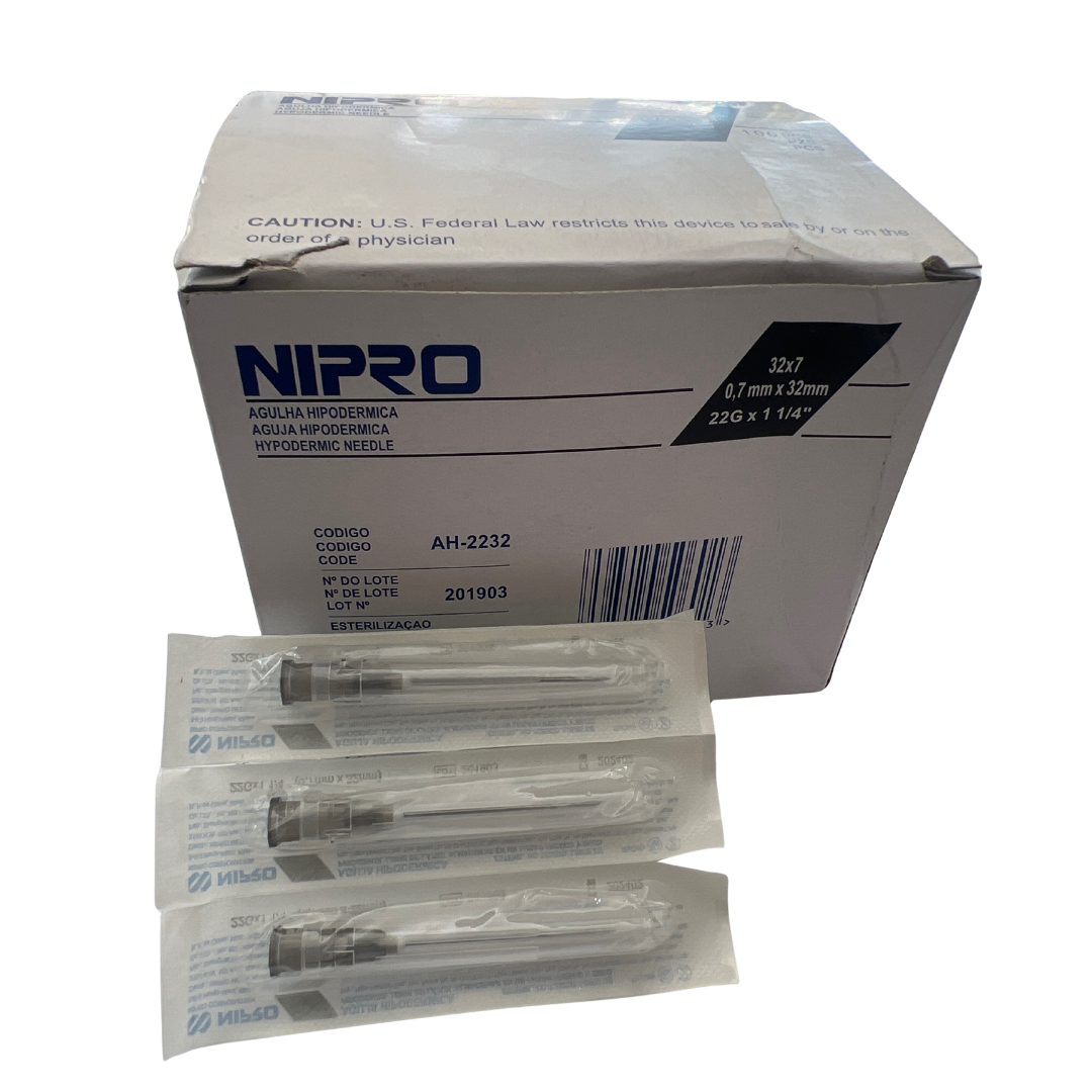 AGUJA HIPODERMICA No. 22G x 1 1_4 NIPRO UNIDAD - Proveedora De Salud Total, Sociedad Anonima