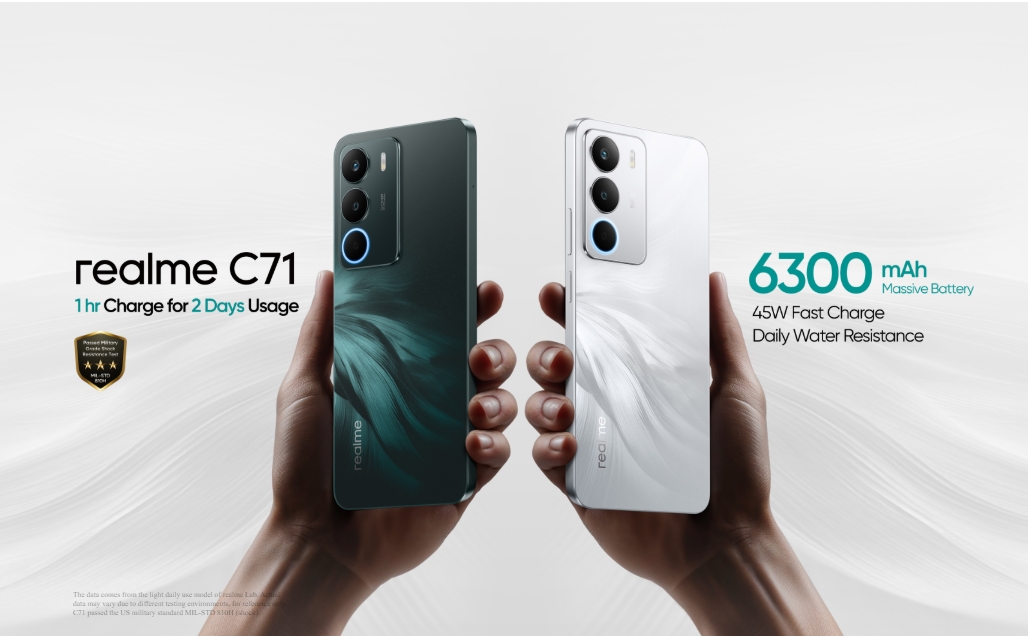 Teléfono Realme C71 12l128GB, Color Blanco - Comercial Gualán