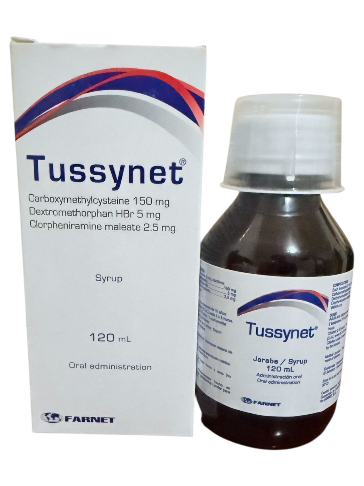 TUSSYNET 120ML - DISTRIBUIDORA DISMED