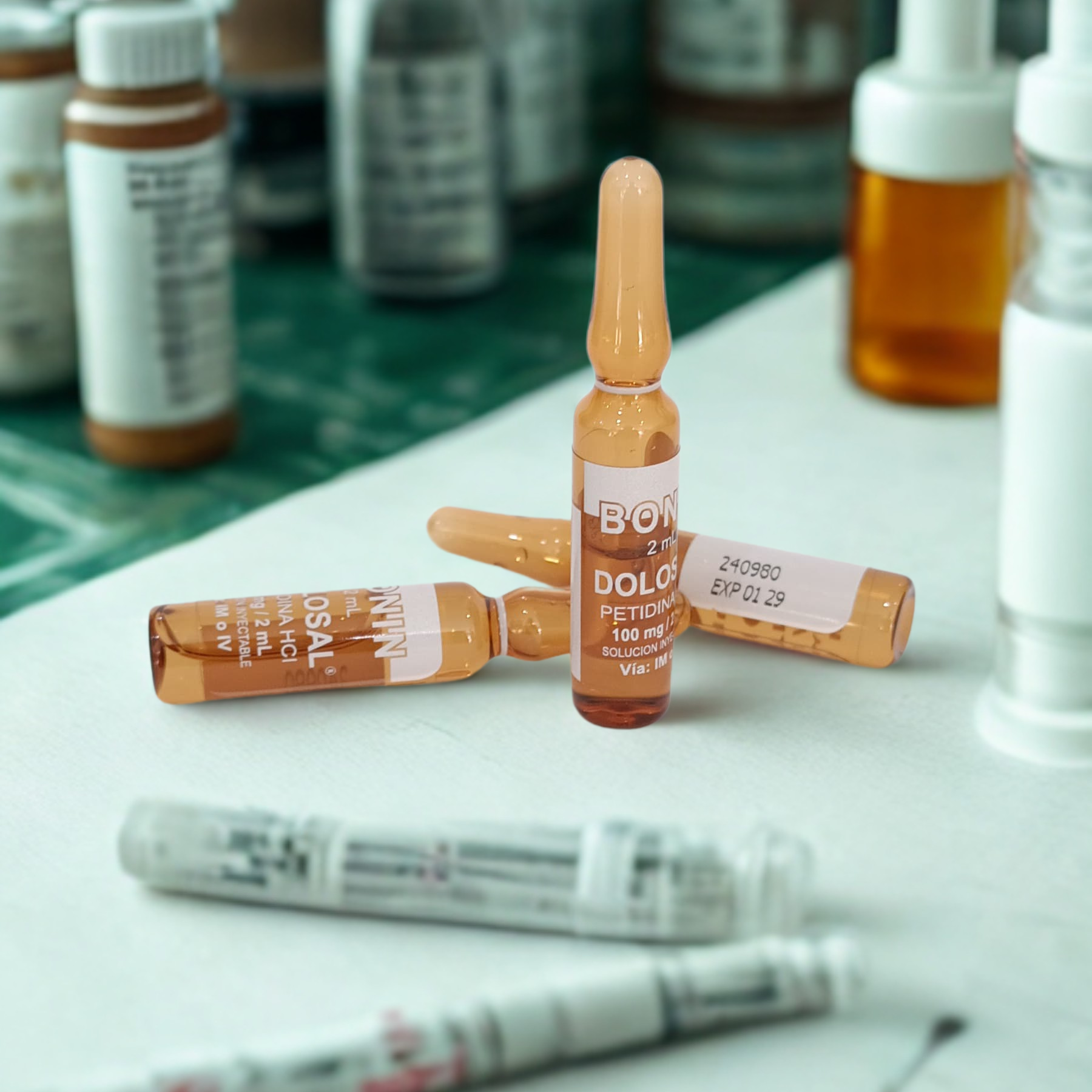 AMPOLLA DOLOSAL MEPERIDINA - Proveedora De Salud Total, Sociedad Anonima