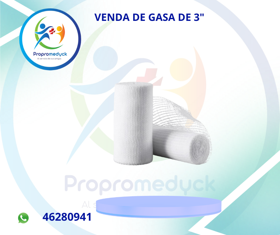VENDA DE GASA DE 3" - PROPROMEDYCK