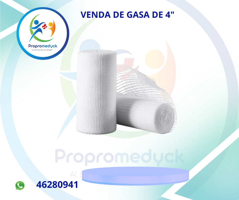 VENDA DE GASA DE 4" - PROPROMEDYCK